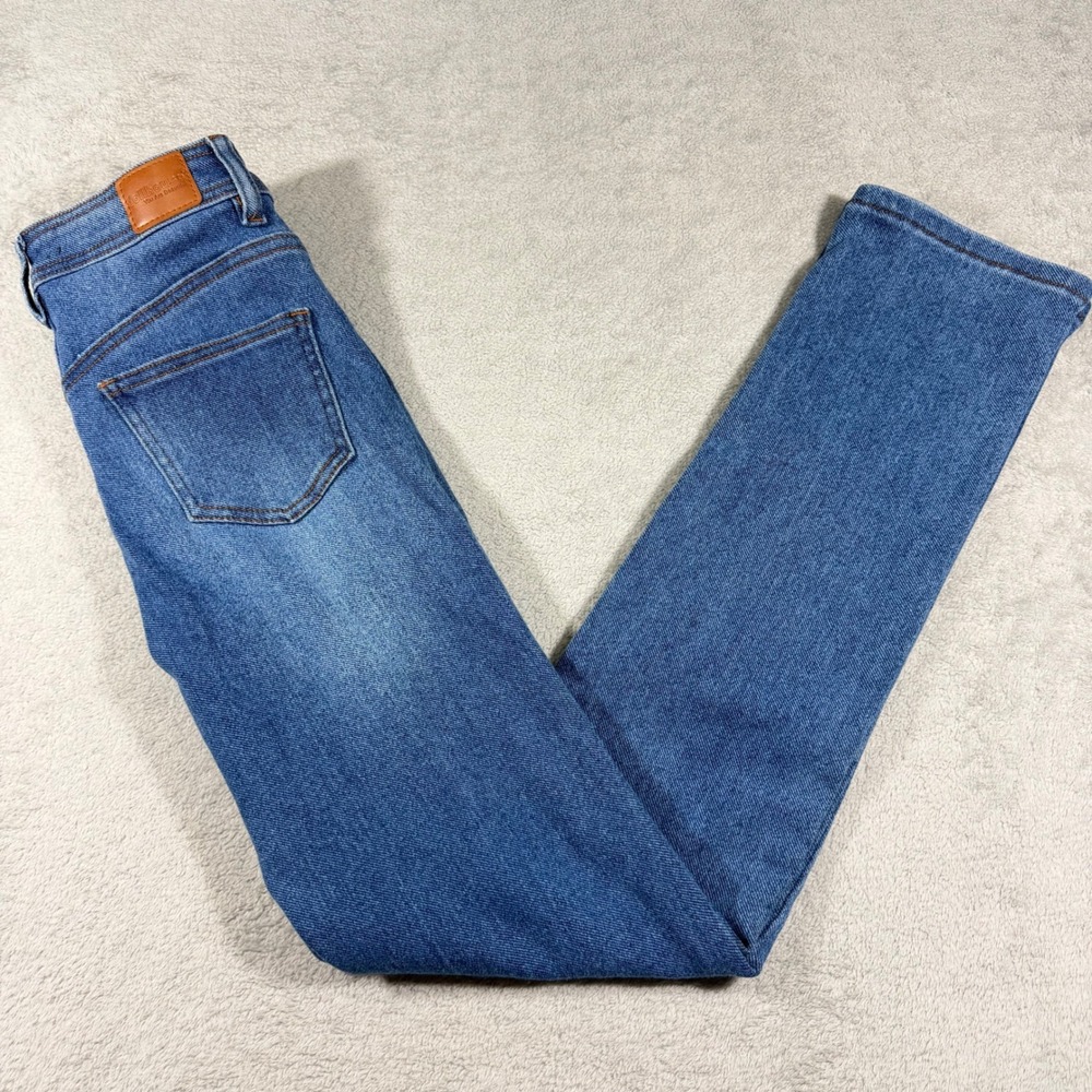 Dollhouse Skinny Jeans Womens 3/4 Blue Curvy Collection High Rise 81-2497
